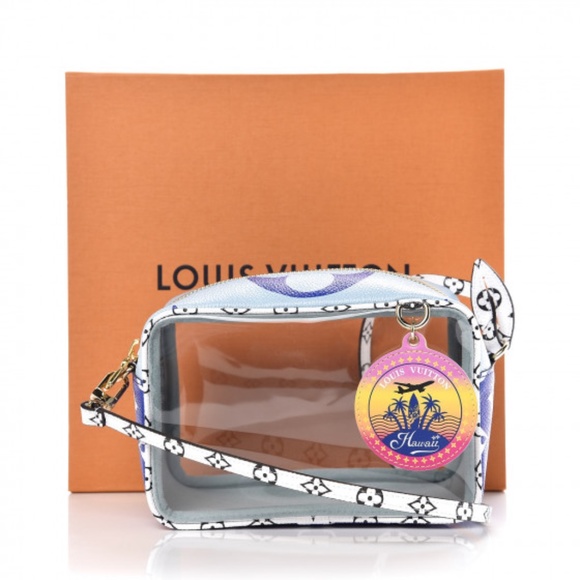 Louis Vuitton Monogram Giant Hawaii Beach Pouch Bl - Picture 6 of 7